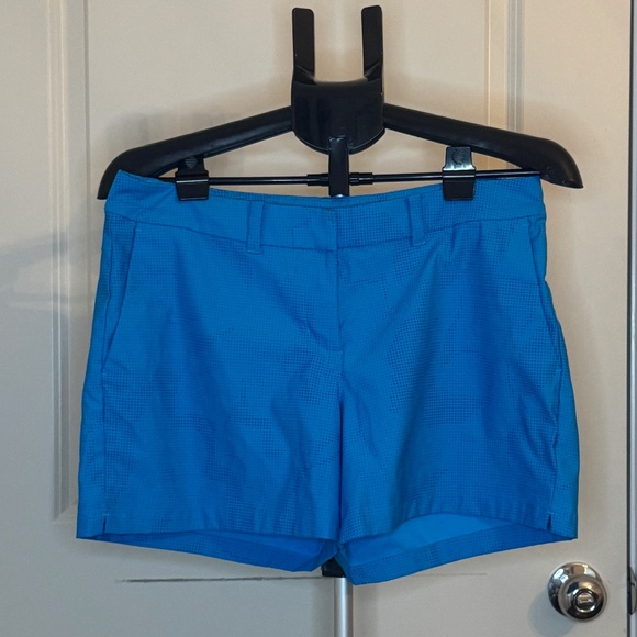 Nike Dri-Fit Golf Shorts – Bright Blue Dot Print – Women’s M (8) - Picture 1 of 3